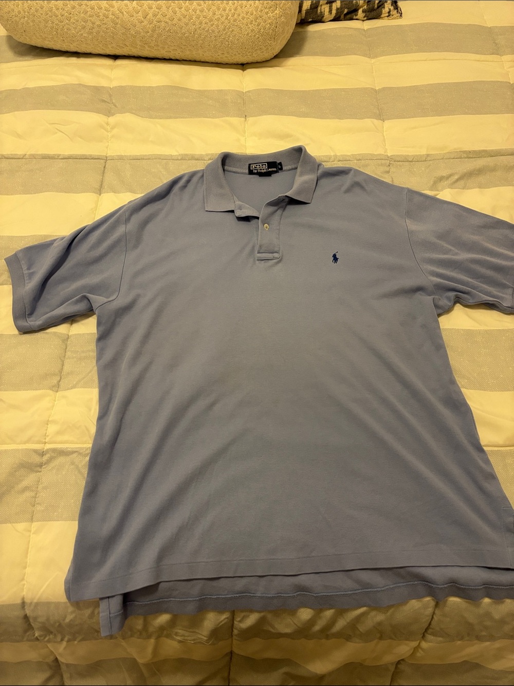 Ralph Lauren Light Blue Men’s Polo with Navy Pony
